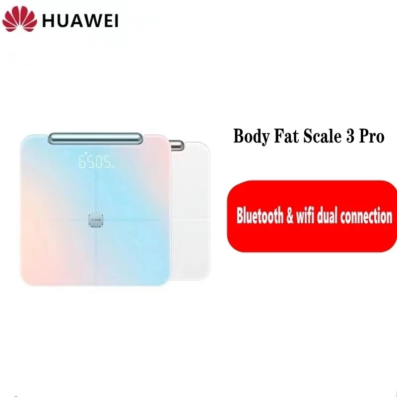 

Huawei Smart Body Fat Scale 3 Pro All-round Body Composition Report Body Fat Scale Bluetooth Wifi Dual Connection