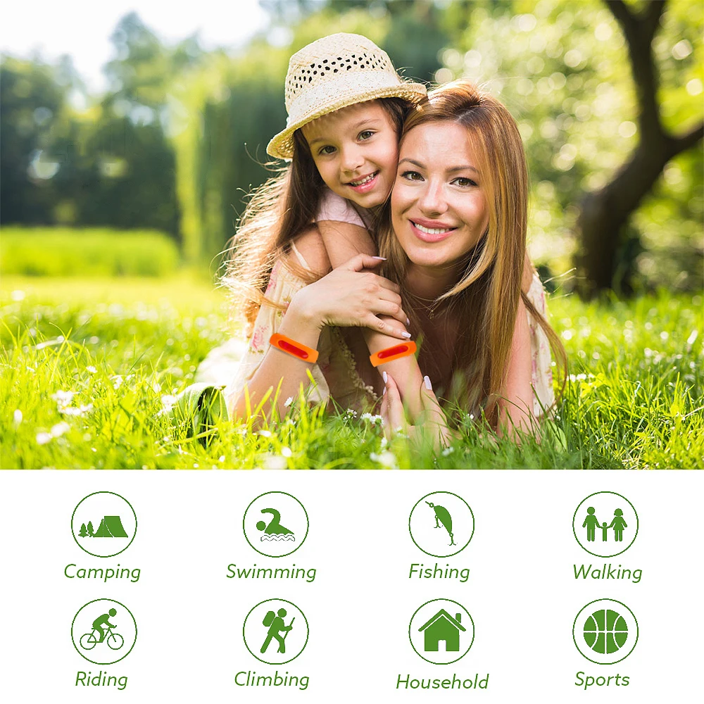 Браслет силиконовый для отпугивания комаров летняя капсула детей|Репелленты| |