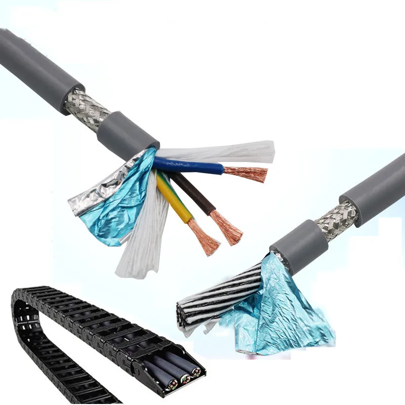 22AWG 6/7/8 ядро Towline экранированный кабель 5 м гибкий провод с ПВХ изоляцией TRVVP