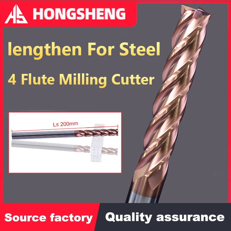 Твердосплавная Концевая фреза HRC55 с 4 строчками режущий инструмент из
