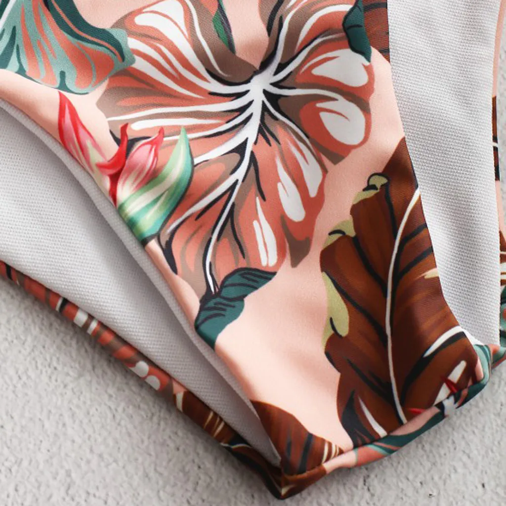 

Sexy Women Bikini Set Print Padded Swimwear High Waist Two Piece Swimsuit Summer Beach Bathing Suit Biquini Beachwear 0323