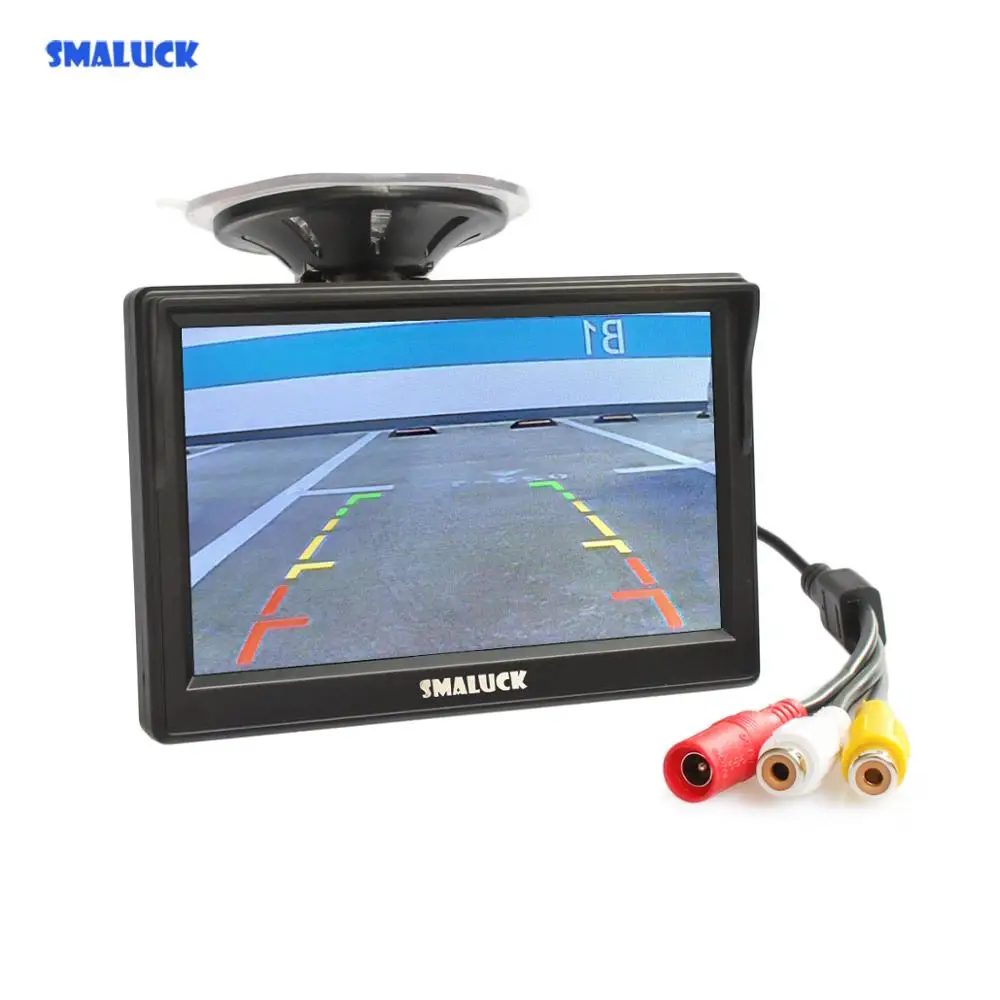 SMALUCK 5-дюймовый автомобильный монитор TFT LCD 5 &quotHD цифровой экран 16:9 800*480 2-полосный