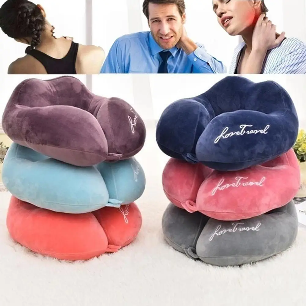 

Office Soft Memory Foam U Shaped Travel Pillow Soft Foam Neck Pillow Car Airplane Head Rest Support Pad