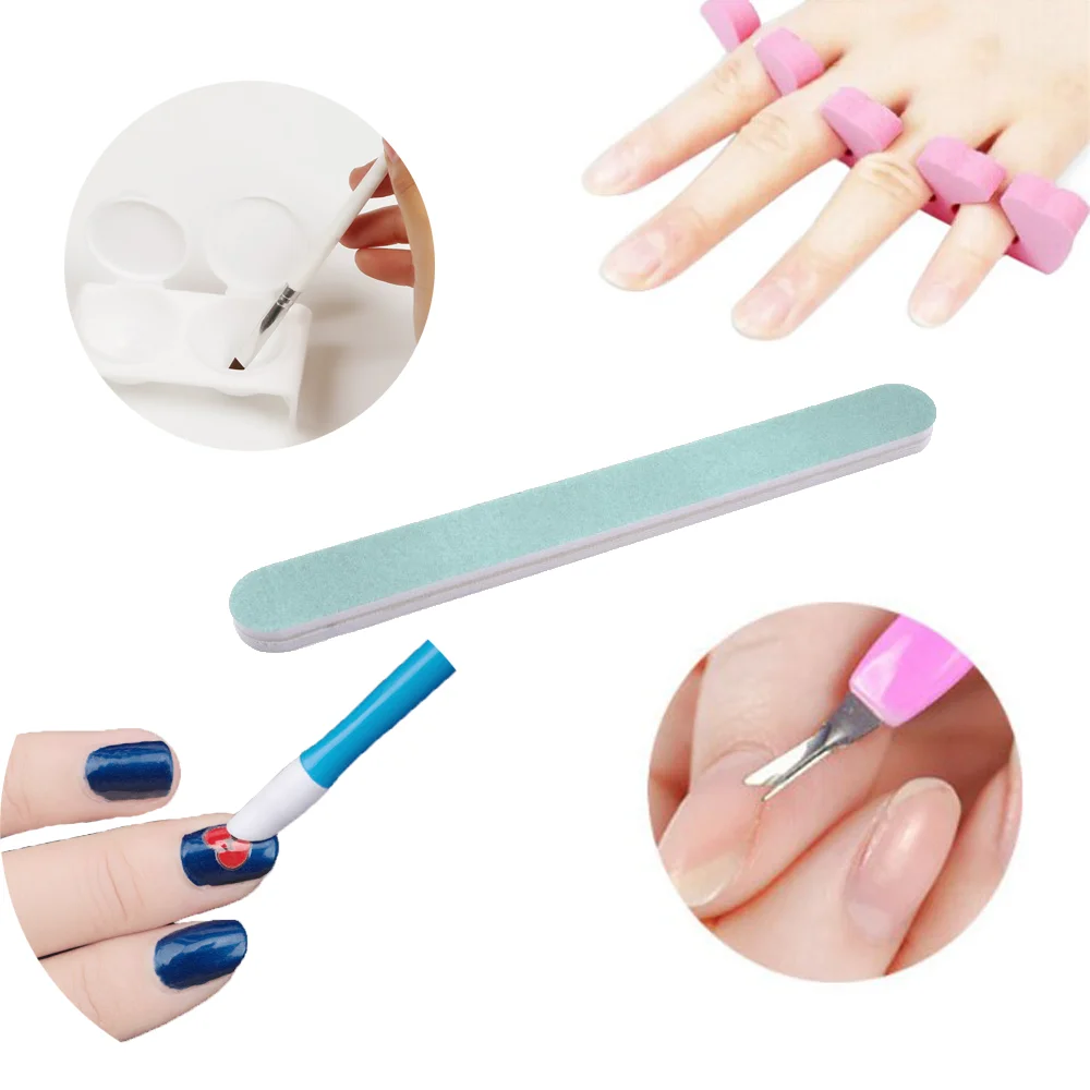 72 шт. инструменты для ногтей кисть Полировка карандаши рисования с украшением в