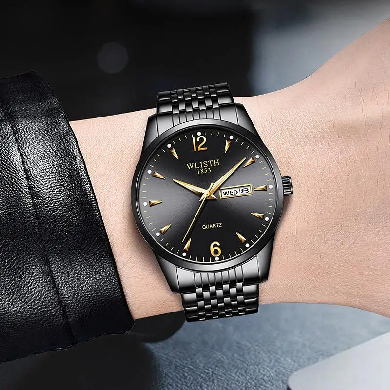 

Brand Military Fashion Men Watches Luxury Leather Band Date Analog Week Luminous Quartz Men's Wrist Watches Relogio Masculino