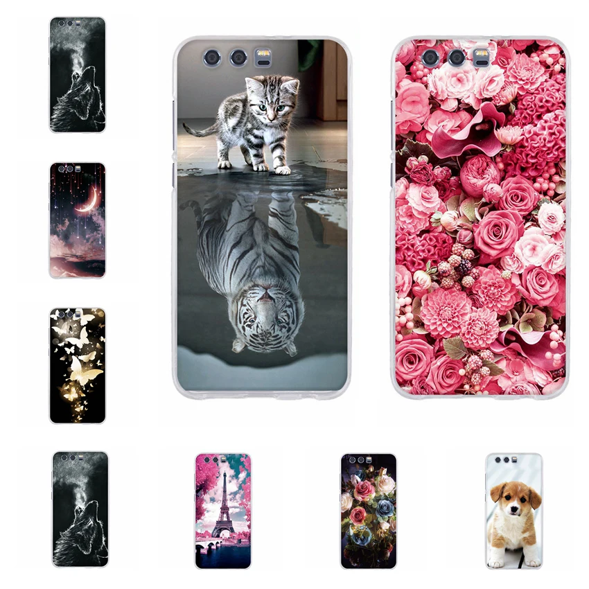 Мягкий TPU чехол для Huawei Honor 9 STF L09 AL00 AL10 TL10 силиконовый накладка телефона Honor9 печати
