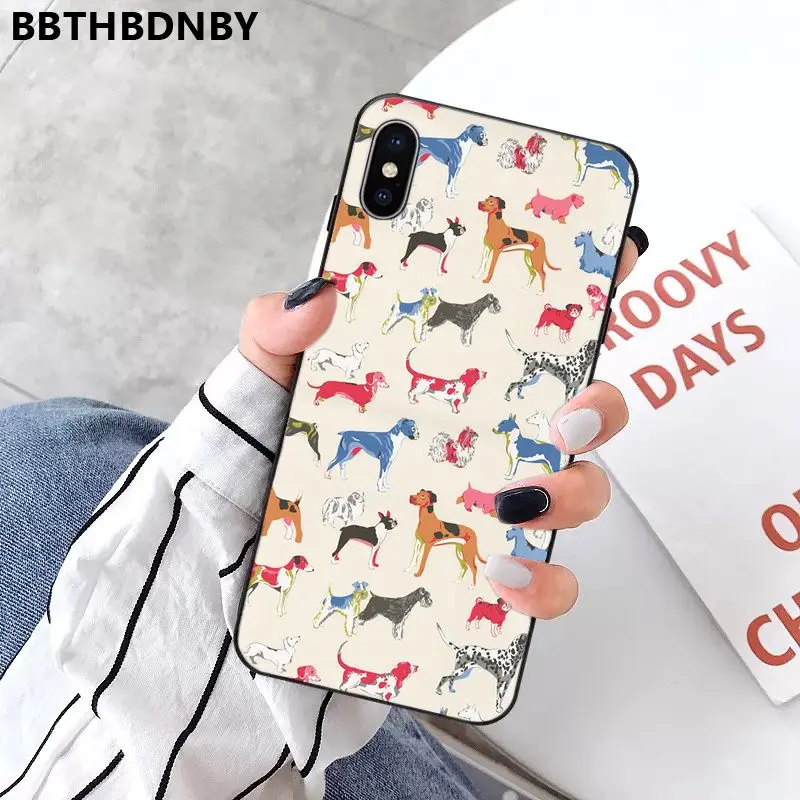 Чехол для телефона бультерьер собака Coque Shell чехол iPhone 11 pro XS MAX 8 7 6 6S Plus X 5 5S SE XR