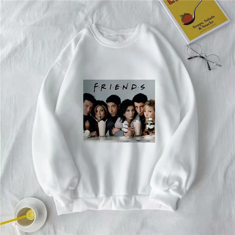 Женская толстовка с капюшоном Kpop пуловер длинным рукавом и принтом в стиле