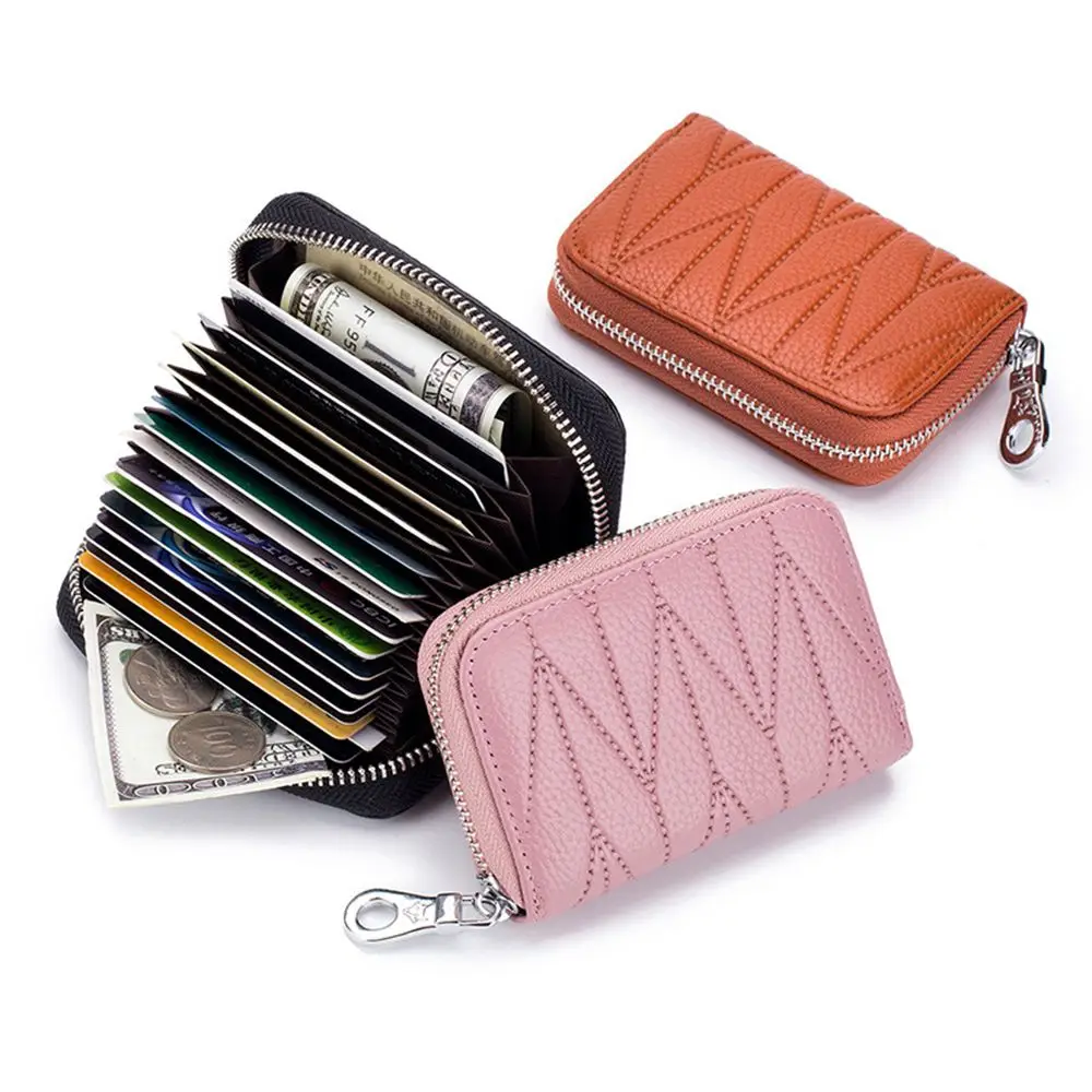 

Mens Womens Mini ID Card Holders Business Credit Card Holder PU leather Slim Bank Card Case Organizer Wallet