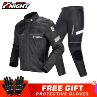 motorcycle jacketpants suit off road racing motocross riding jacket suit men windproof touring moto coat protective gear summer