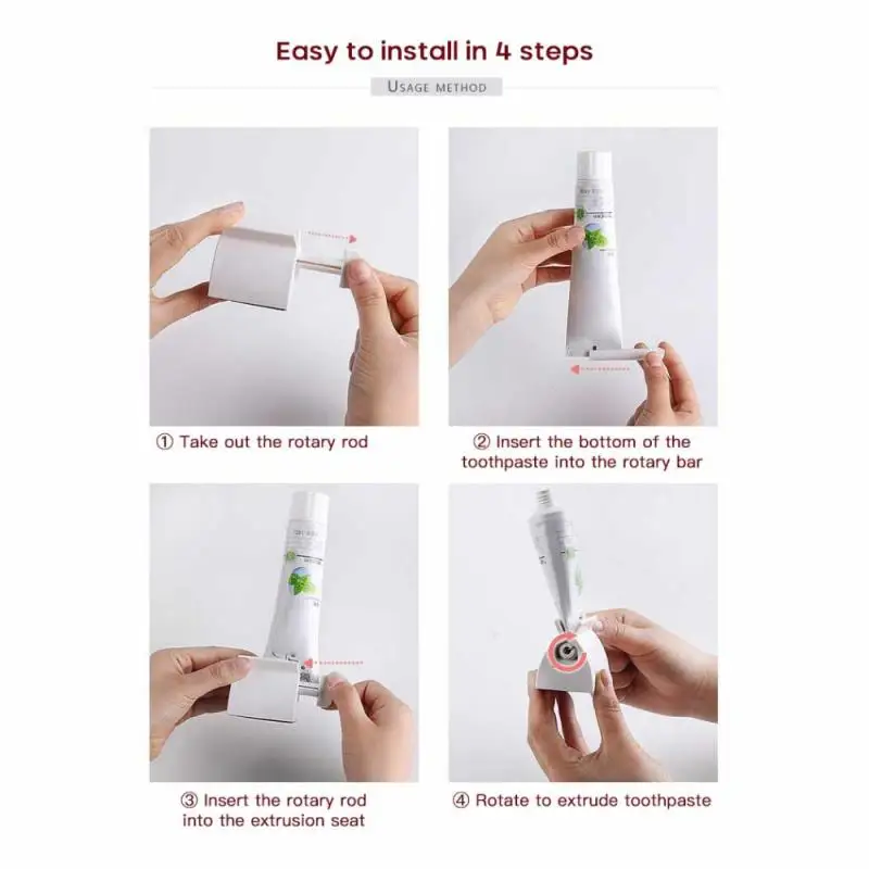 

1 Pcs Toothpaste Squeezer Lazy Toothpaste Squeezer Creative Toothpaste Clip Facial Cleanser Squeezer Bathroom Household Tools