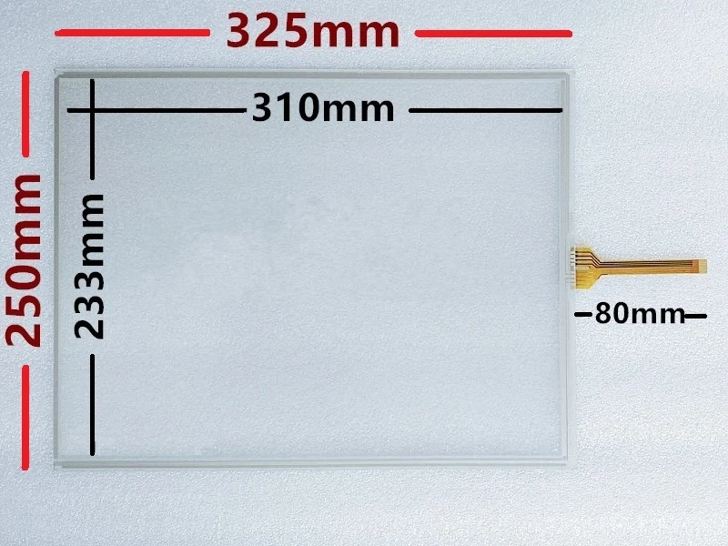 

Новый 15-дюймовый 8-проводной сенсорный экран с сопротивлением подходит для сенсорной панели GUNZEG15001 внешний экран 325*250 мм 325x250мм