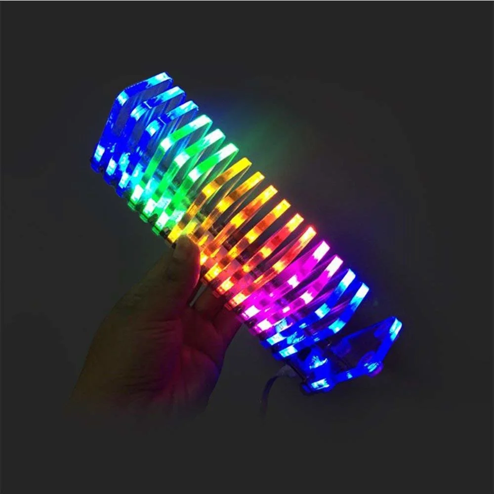 

Level GHXAMP LED Display KS16 Music Spectrum DIY Kits VU Tower Fantasy Crystal Sound Column Electronic DIY kits 1pc