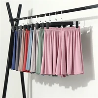 2021 new modal casual shorts womens summer high waist loose culottes large size all match outdoor home cotton pajamas