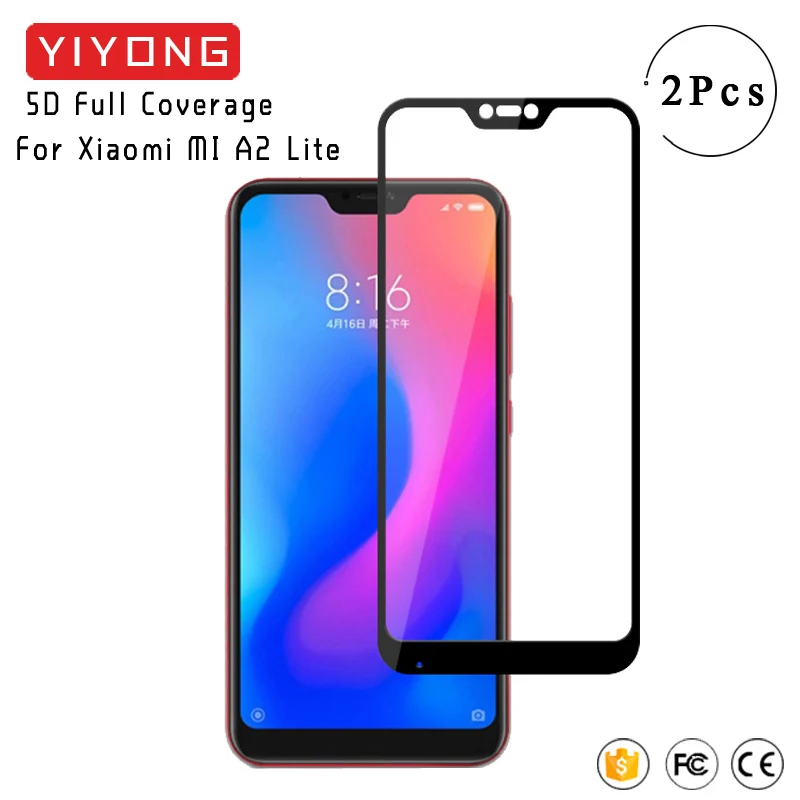 Стекло YIYONG 9D с полным покрытием для Xiaomi Mi A2 Lite закаленное стекло Xiomi A3 Защита