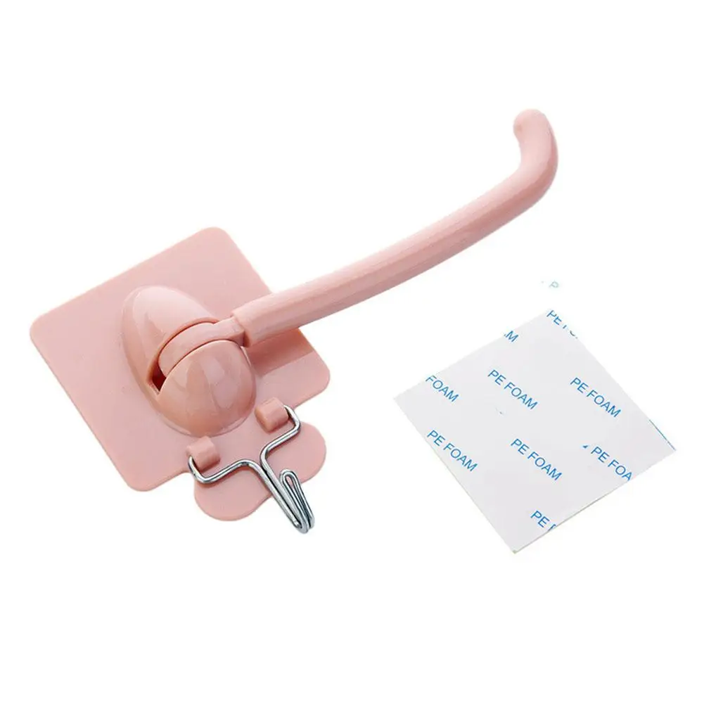 Studyset 2 шт. вращающийся гвозди Бесплатный настенный держатель для полотенец клей