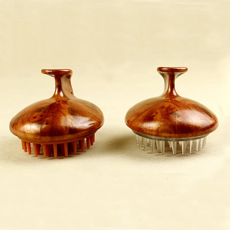 Щетка для волос шампунь спа похудения силиконовая голова тела круглый гребень