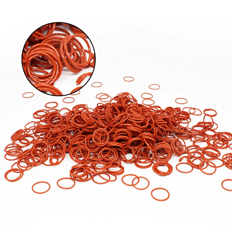 10 шт./лот красное Силиконовое кольцо уплотнительное толщина 1 мм OD14/15/16/17/18/19/20