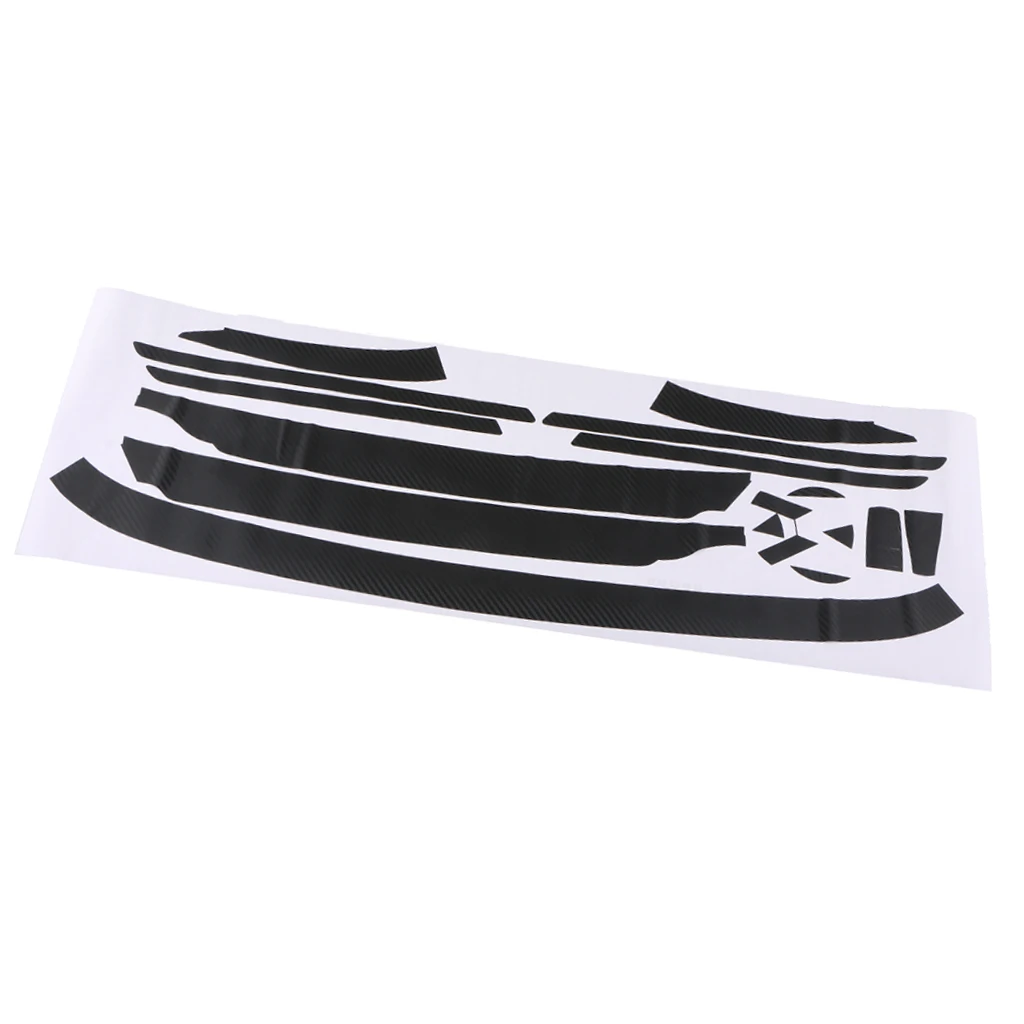 

1 Set Of 17 Pieces Front Bumper Hood Mesh Grille Sticker For Volkswagen CC