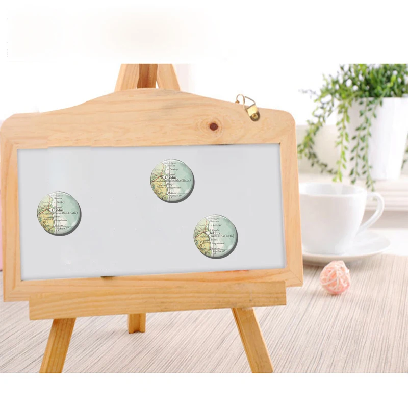 Магнит для холодильника темно-синий диаметром 30 мм | Дом и сад