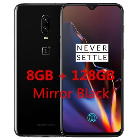 8GB 128GB black Мобильный телефон Oneplus 6T 6t Snapdragon 845 с глобальной прошивкой 4G LTE 6,41 ''NFC 3700mAh 20MP+ 16MP Android 9,0 One Plus 6t - Цвет: 8GB 128GB black