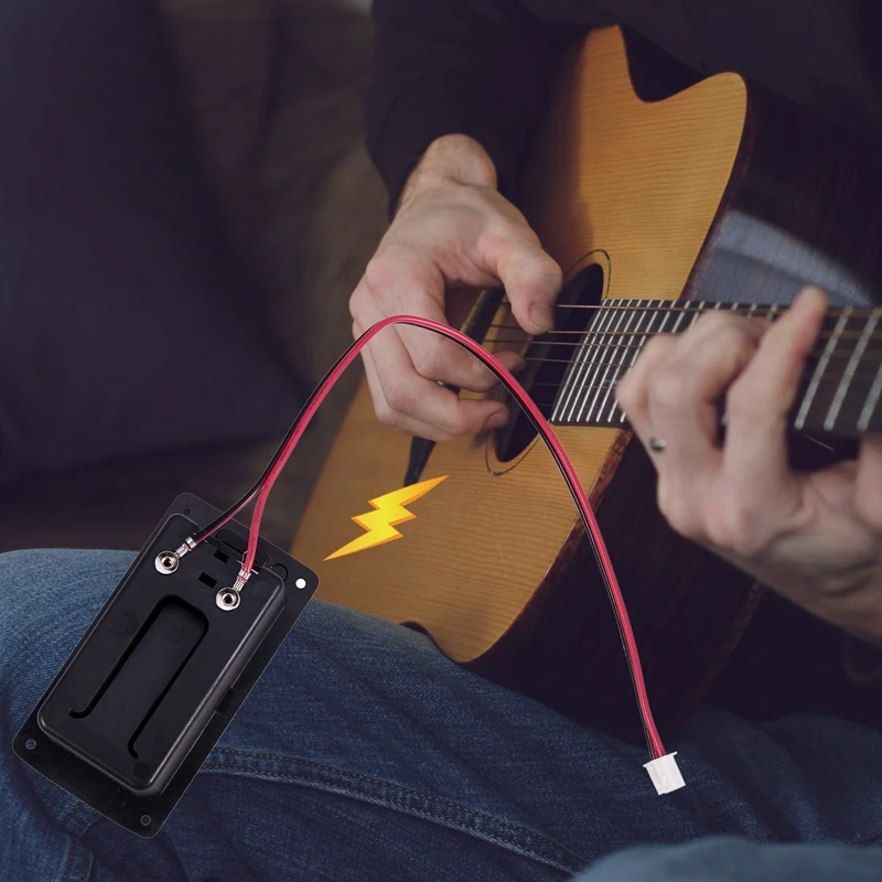 Активный бас-гитара звукосниматель 9V Батарея коробок