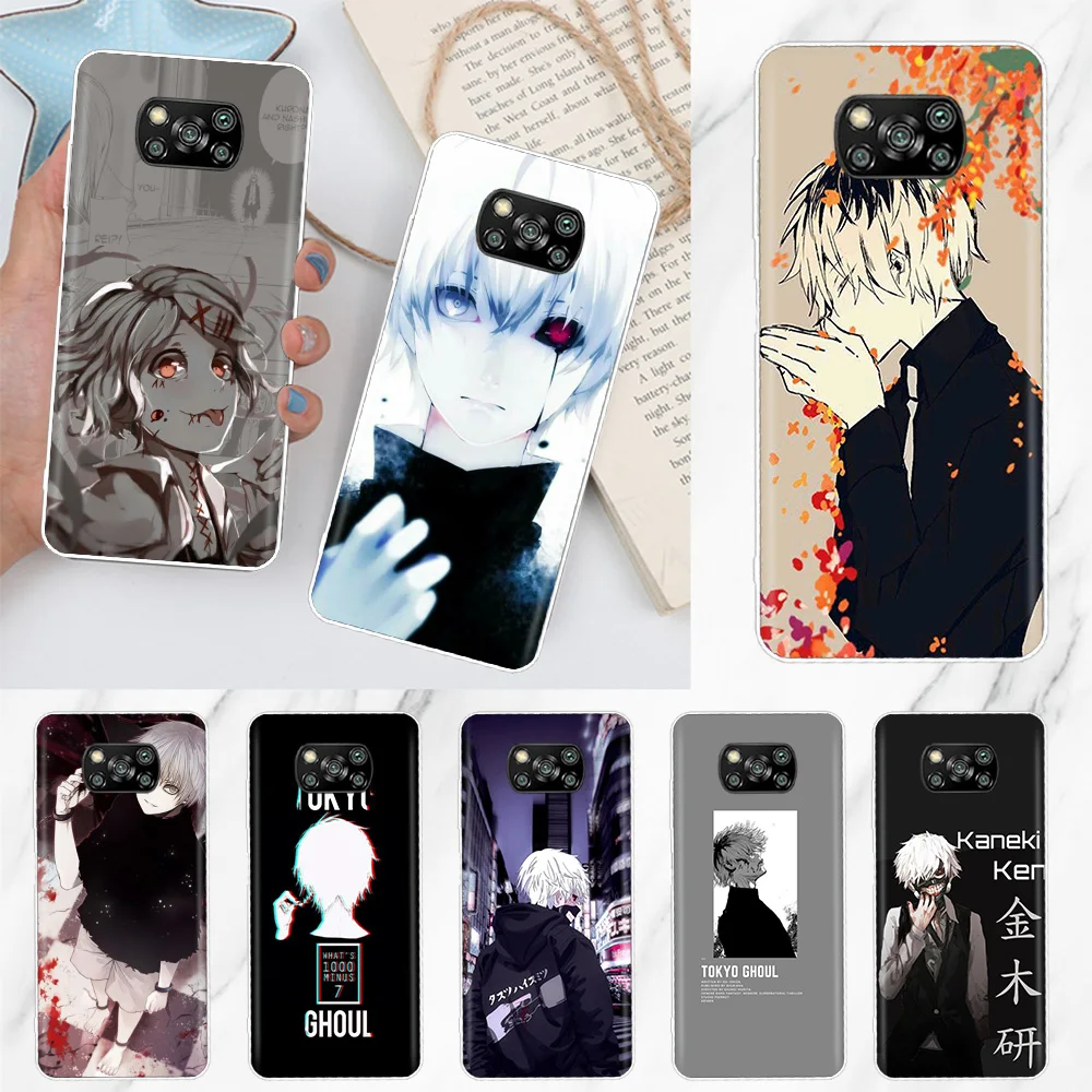

Tokyo Ghoul Anime Case Coque For Xiaomi Poco X3 Pro F3 M3 F1 X3 NFC M2 Mi 11 Lite 5G 11 Ultra Note 10 Pro 9T 10T Cover Funda