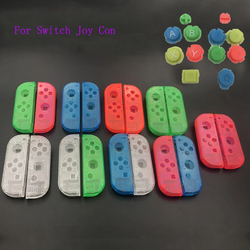 10 комплектов пластиковый чехол для корпуса Joy Con Nintendo Switch прозрачный контроллера