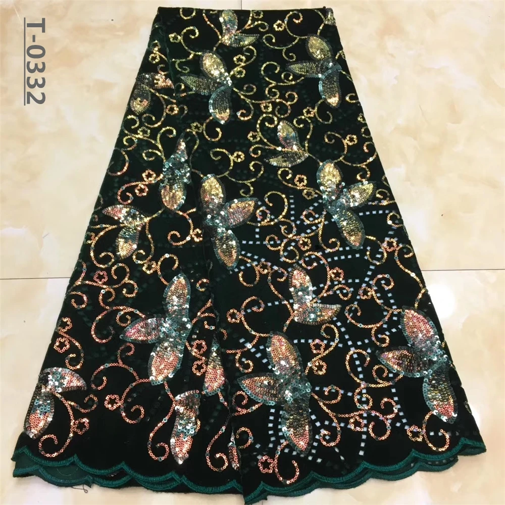 Высокое качество темно-зеленые нигерийские кружева сеточка ткани 2020 африканская