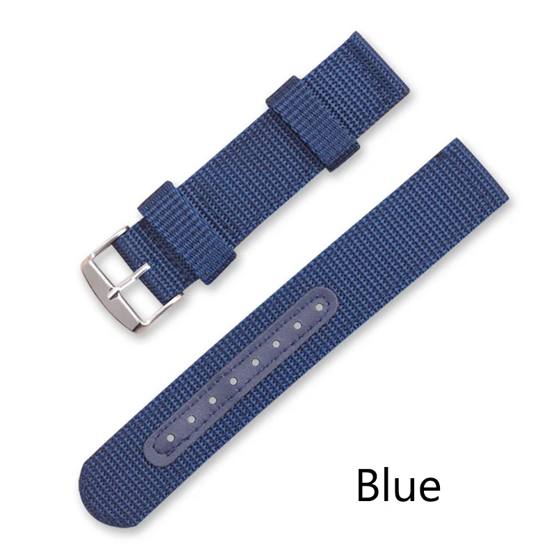 MR NENG Nylon Brown Black Watchband Strap 18mm 20mm 22mm 24mm Stainless Steel Watch Accessories for Men Woman Watch Band images - 6