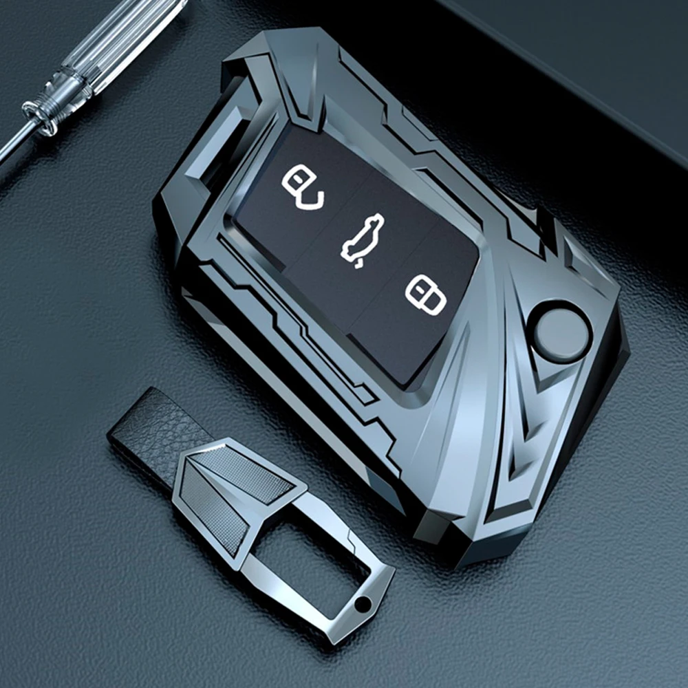 

NEW Car Key Case For Volkswagen VW Polo Bora Golf 7 Tiguan For Skoda Octavia Kodiaq Karoq For Seat Ateca Leon Flip Remote Cover