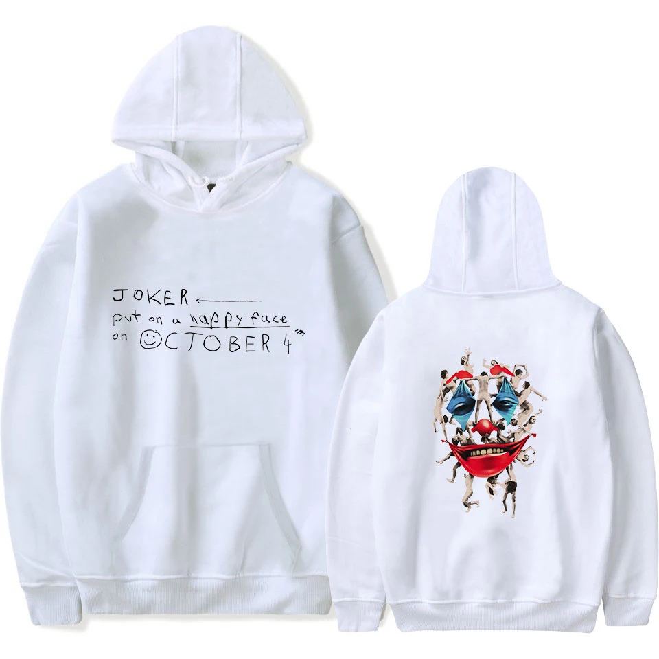 Модная толстовка с джокером для мужчин и женщин в стиле хип хоп футболка рукавом