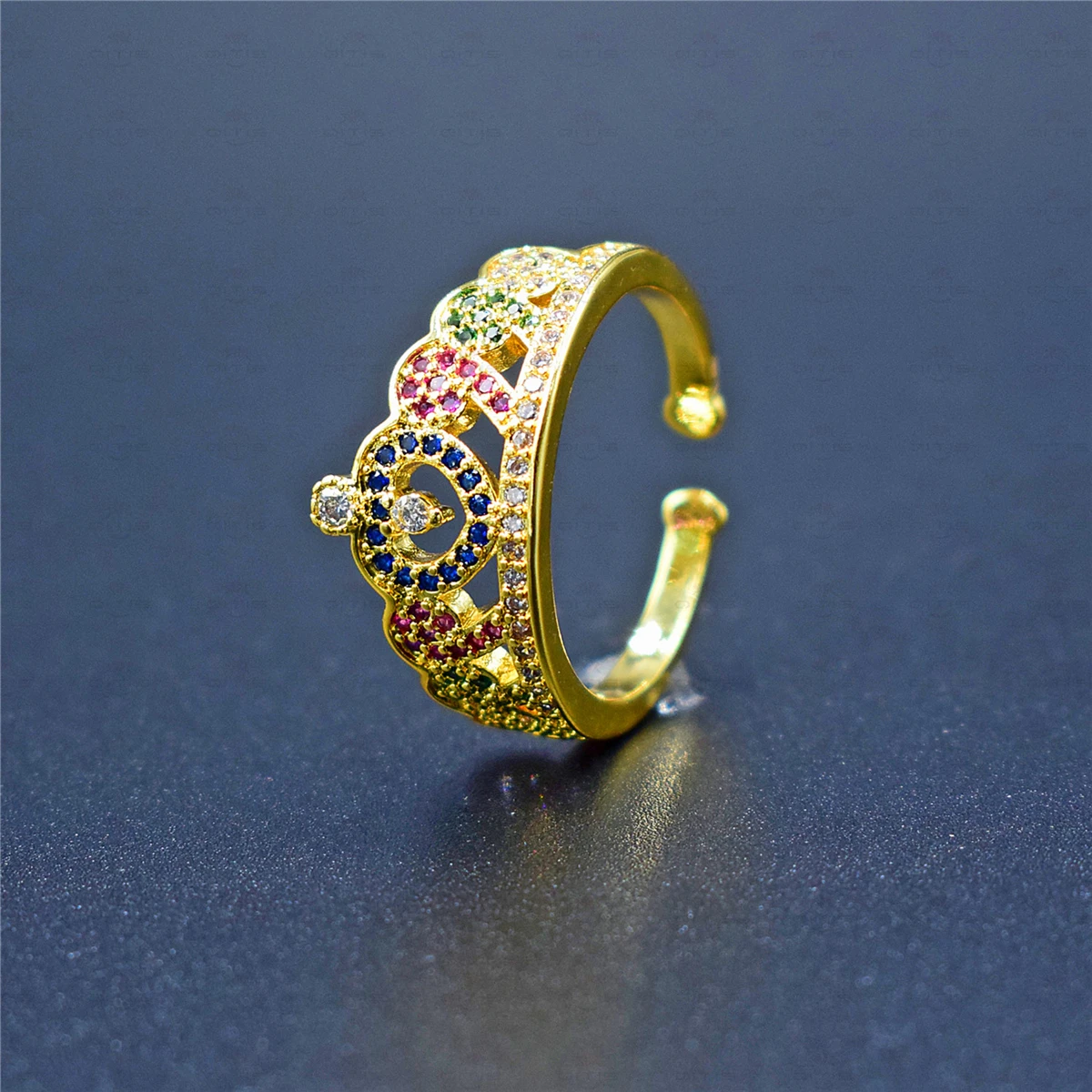 Моя Принцесса Королева Корона Обручальное кольцо изменяемый размер для женщин с