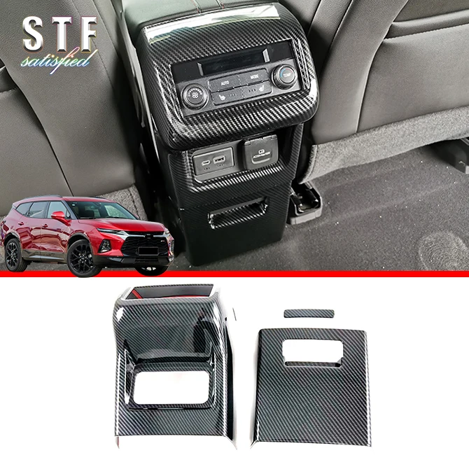 Углеродное волокно стиль интерьера заднее состояние вентиляционное отверстие