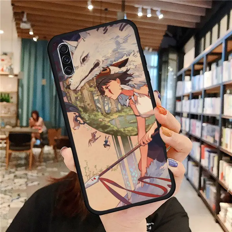 

Princess Mononoke Anime Phone Case For Samsung galaxy A S note 10 7 8 9 20 30 31 40 50 51 70 71 21 s ultra plus luxury capa