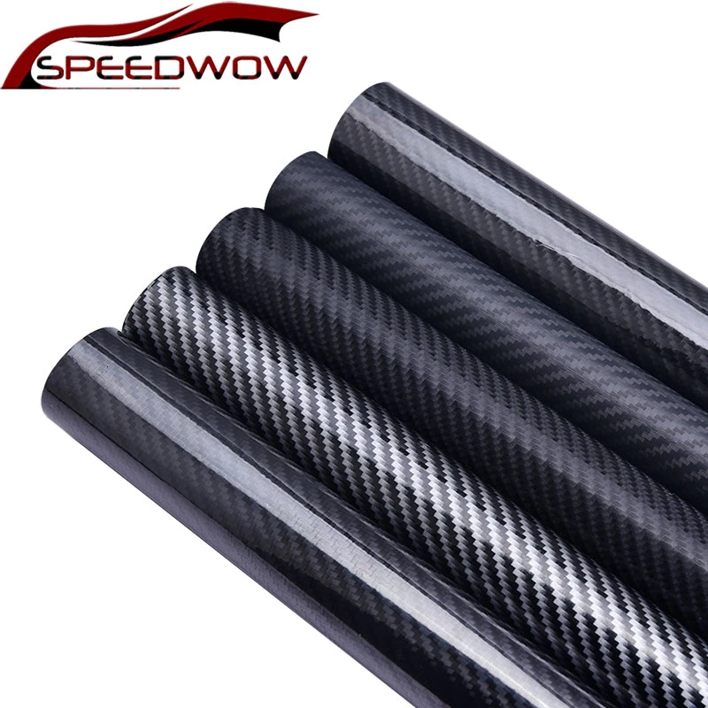 SPEEDWOW Черная Виниловая пленка из углеродного волокна для автомобиля оберточная