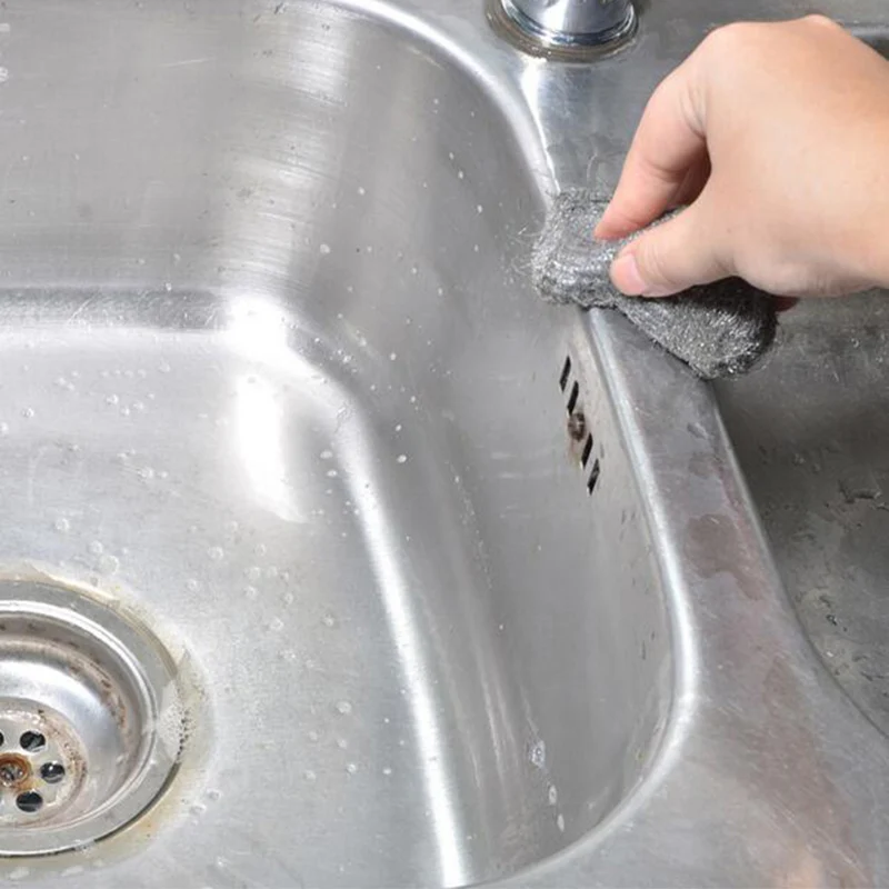 Губка металлическая сетка супер моющее средство кухонный стальной шерстяной