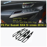 abs car styling inner door armrest window glass lift button panel cover trim accessories fit for suzuki sx4 s cross 2014 2021