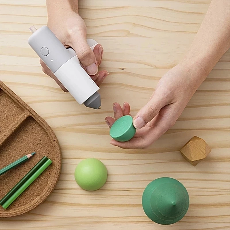

HOTO Electric mini Hot Melt Glue Gun Cordless Type-c Rechargeable With 10pcs 125mm Glue Stick Home DIY Hand Craft Tools