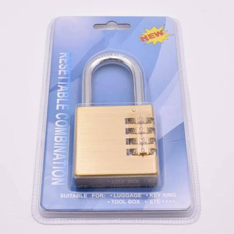 

Locker Room Padlock Solid Brass Lock Digital Password Cabinet Door Drawer Lock