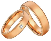 yellow gold plating health titanium fashion jewelry wedding bands rings sets for couples size 5 6 7 8 9 10 11 12 13
