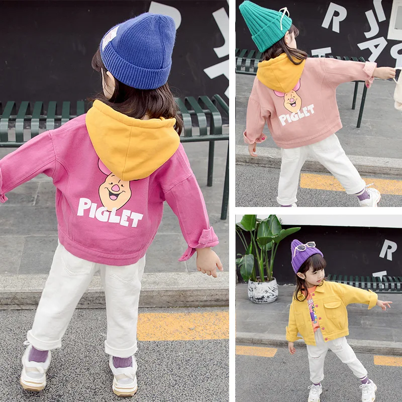 

Cartoons Pig Jacket Spring Autumn Coat Outerwear Top Children Clothes School Kids Costume Teenage Girl Clothing High Quality