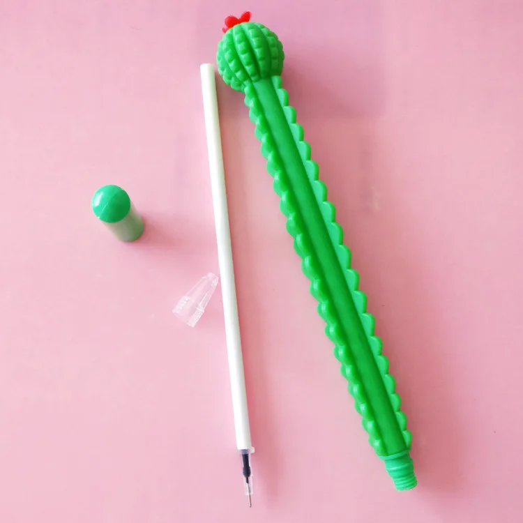 

36pcs/set Korean Creative Little Fresh Cactus Modeling Neutral Pen Stationery Wholesale Office Signature Pen Wholesale