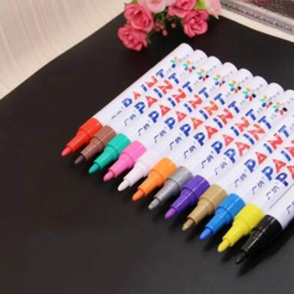 

Waterproof Car Tyre Tire Tread CD Metal Permanent Paint Marker Graffti Oily Marker