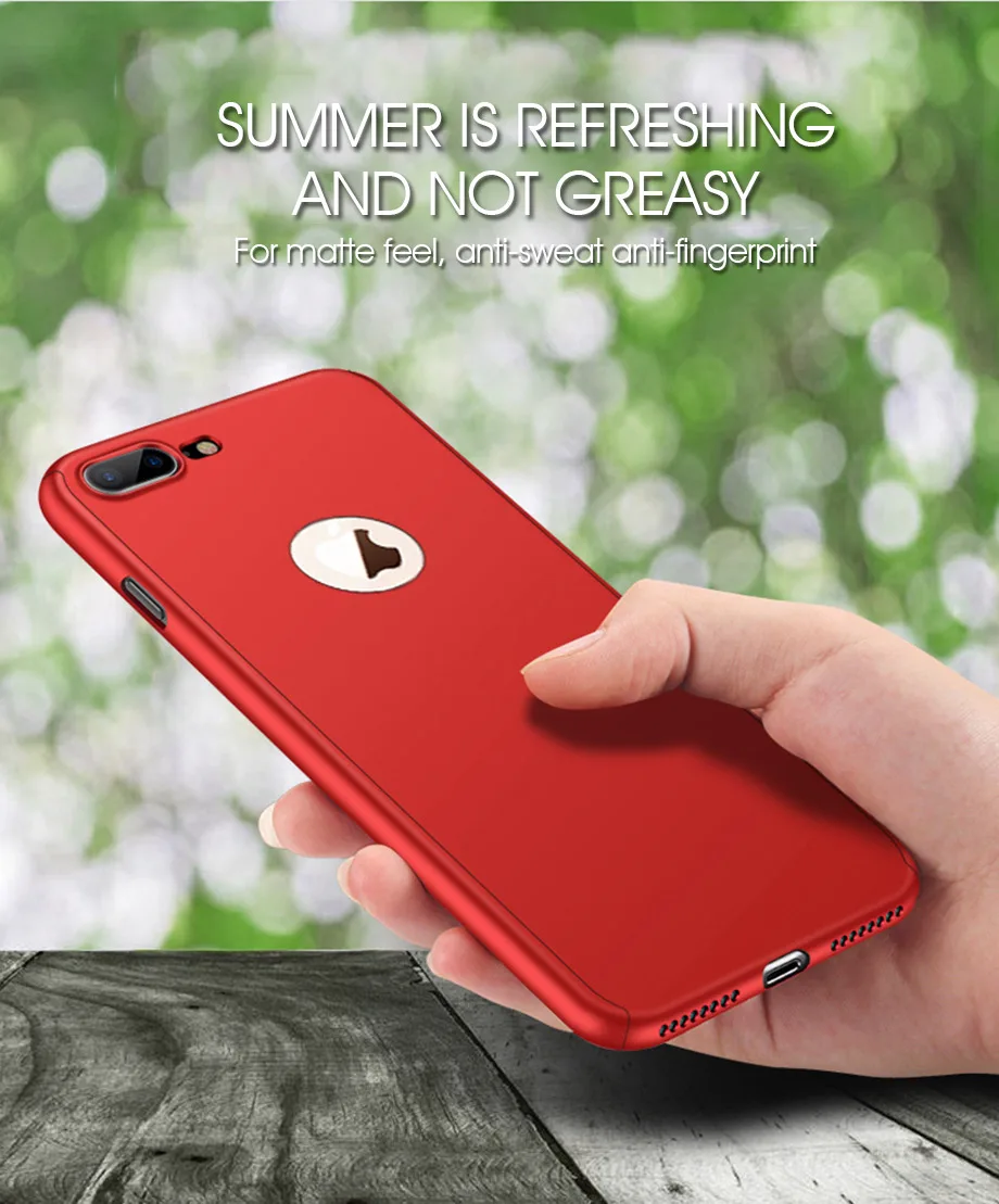 360 полный защитный чехол для телефона с закаленным стеклом для iPhone XR Xs Max X, чехол для iPhone 8 7 Plus 6 6s Plus, чехол 5 5S SE