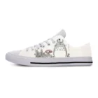 Японские Аниме Манга мультфильм Тоторо забавные модные повседневные тканевые туфли низкие Легкие дышащие кроссовки с 3D принтом для мужчин и женщин