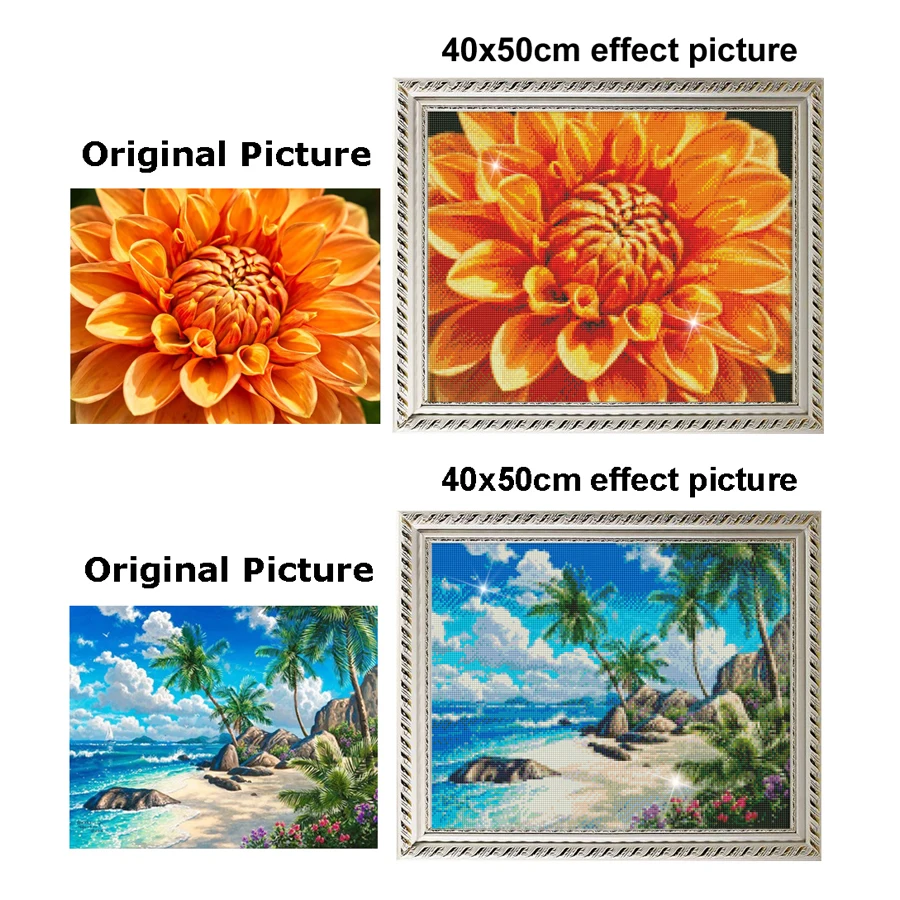 FATCAT 5d diy Diamond Painting Mount Fuji cherry tree Embroidery landscape Full Square Round Mosaic stickers AE538 | Дом и сад