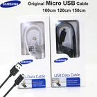 Кабель Micro USB Samsung 100% оригинальный быстрая зарядка Быстрая зарядка для Galaxy S7 S6 edge Plus Note 4 5 S4 A5 A7 A8 A9 J7 J5 J3