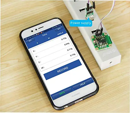 Bluetooth 2,0 AHRS BWT61 датчик наклона 2 оси Цифровой Угол+ 3 оси акселерометр+ гироскоп MPU6050 чип Инклинометр для ПК/Android