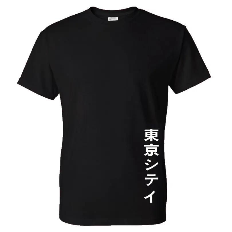 

Men Japanese Print Tee Fashion Short Sleeve Summer Letter Print Harajuku Male Clothes Casual Tees Tops.